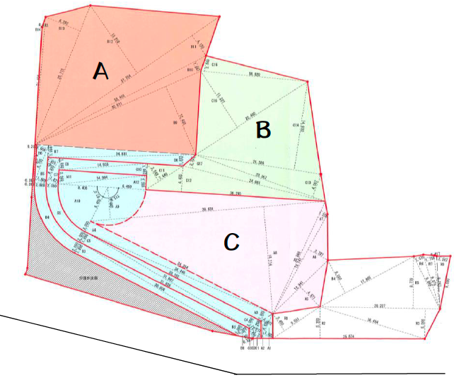 [売地]高崎市乗附町　3区画